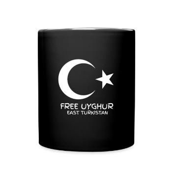 FREE UYGHUR - East Turkistan - Tasse einfarbig - Schwarz - Vorne