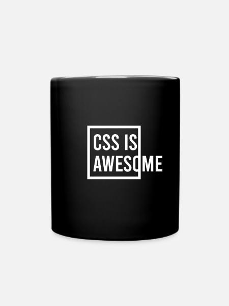 CSS is Awesome - Tasse einfarbig - Schwarz
