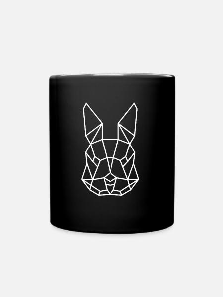 Lapin lapin poly - Mug uni - noir