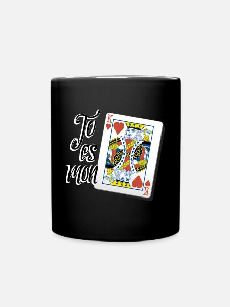 Mon roi de coeur - Mug uni - noir