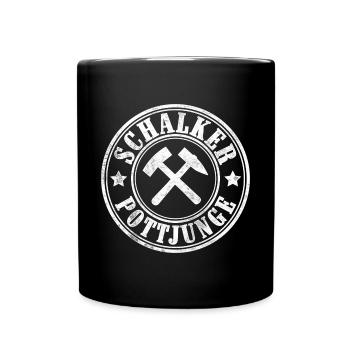 Schalker Pottjunge - Tasse einfarbig - Schwarz - Vorne