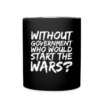 Anarchist Anarchismus Anarchie Krieg - Tasse einfarbig - Schwarz - Vorne