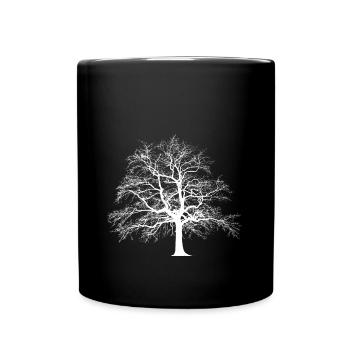 Baum - Tasse einfarbig - Schwarz - Vorne