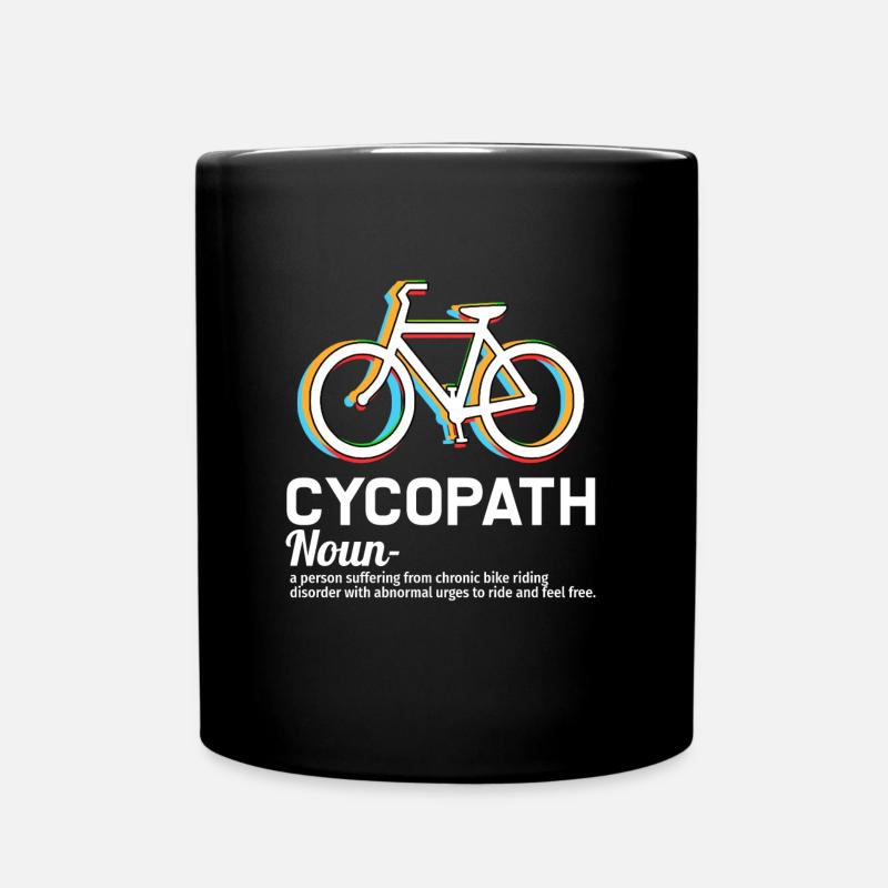 Bike Riding Funny - Full Colour Mug - black
