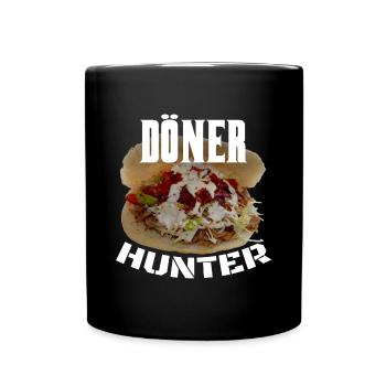 Chasseur de kebab - Mug uni - noir - Devant
