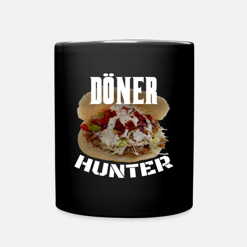 Döner Kebab Hunter - Tasse einfarbig - Schwarz