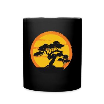 Bonsai - Tasse einfarbig - Schwarz - Vorne