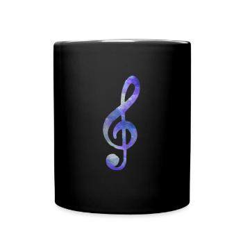 music key - Full Colour Mug - black - Front