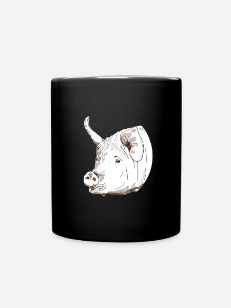 Cochon - Mug uni - noir
