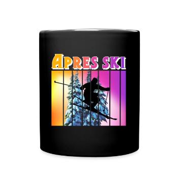 Apres ski - Full Colour Mug - black - Front