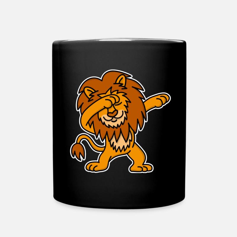 Dab dabbing Leone danza divertente bambini regalo - Tazza monocolore - nero