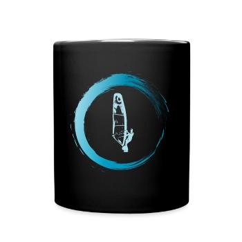 Windsurfer - Tasse einfarbig - Schwarz - Vorne