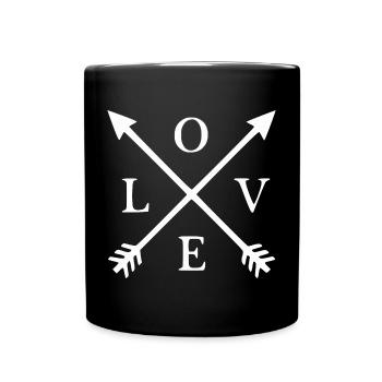 L'amour - Mug uni - noir - Devant