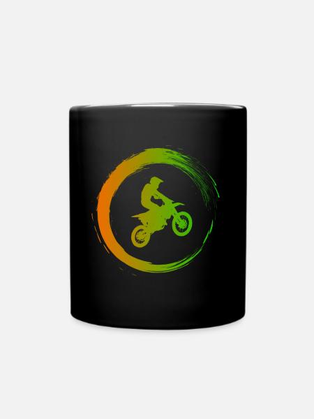 Motocross - Tasse einfarbig - Schwarz