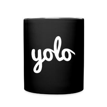 Yolo - Mug uni - noir - Devant