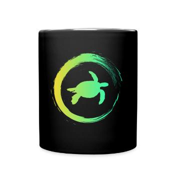 Turtle - Full Colour Mug - black - Front