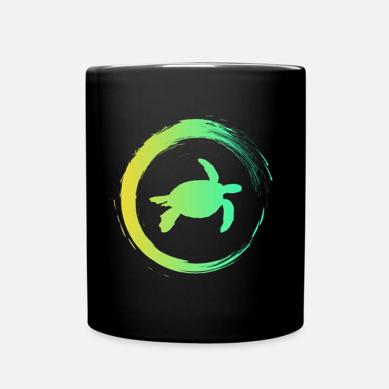 Turtle - Tasse einfarbig - Schwarz