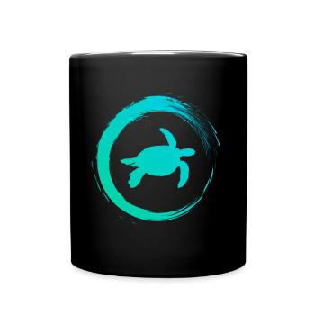 sea turtle - Full Colour Mug - black - Front