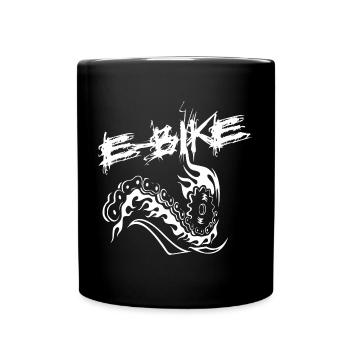 E-bike rider - Full Colour Mug - black - Front