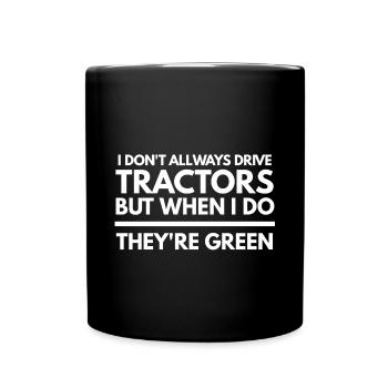 Traktor Landwirtschaft Bauer Landwirt Geschenk 4 - Tasse einfarbig - Schwarz - Vorne