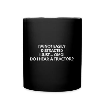 Agriculteur agricole tracteur agriculteur cadeau 12 - Mug uni - noir - Devant
