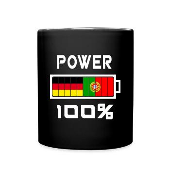 L'Allemagne et le Portugal Power 100% - Mug uni - noir - Devant