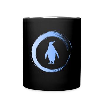 manchot - Mug uni - noir - Devant