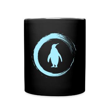 Pinguin - Tasse einfarbig - Schwarz - Vorne