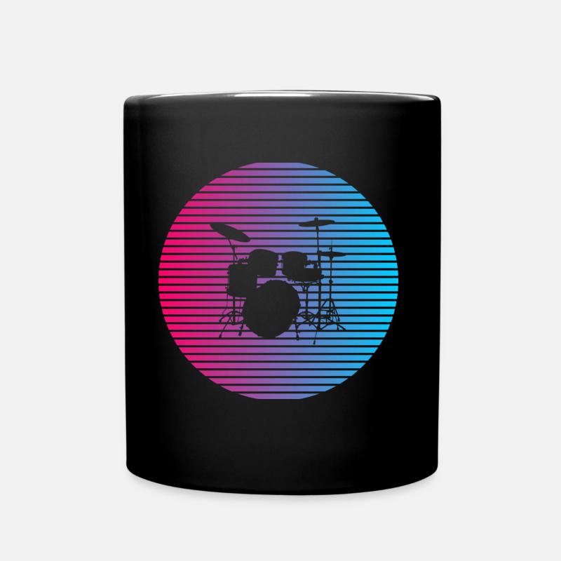 Ich mag die Drums - Tasse einfarbig - Schwarz