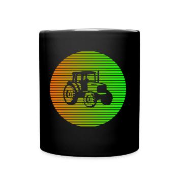 tractor - Full Colour Mug - black - Front