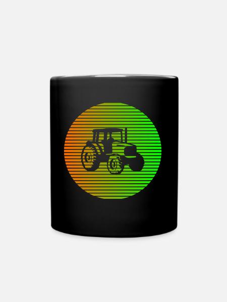 tractor - Full Colour Mug - black