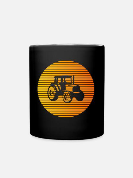 Traktor - Tasse einfarbig - Schwarz