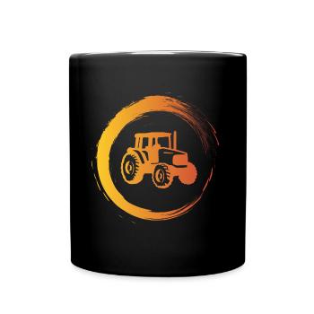 tractor - Full Colour Mug - black - Front