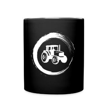 tractor - Full Colour Mug - black - Front
