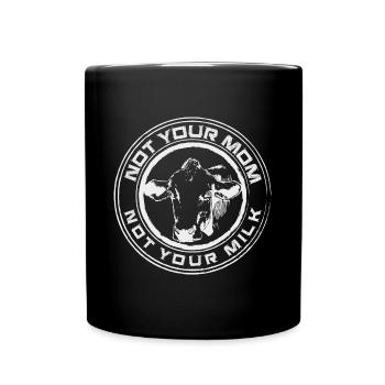 VEGAN - Not your mom - Full Colour Mug - black - Front