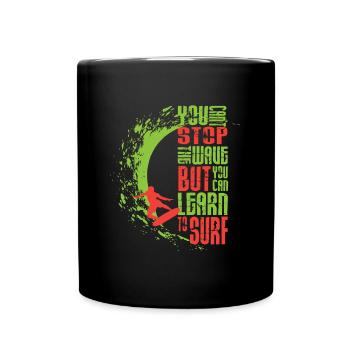 Surfing - surfing - Full Colour Mug - black - Front
