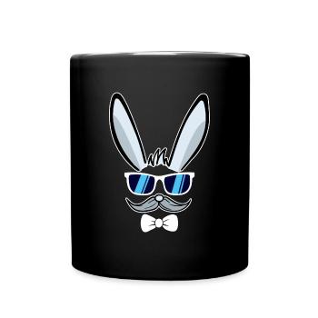 Il | Visage de lapin de Pâques Lapin de Pâques Joyeuses Pâques - Mug uni - noir - Devant