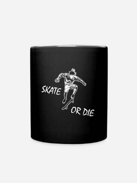 Patiner ou mourir - Mug uni - noir