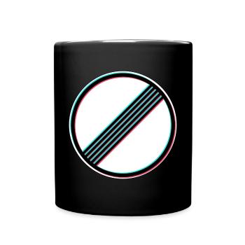 Unbegrenzt Glitch - Tasse einfarbig - Schwarz - Vorne