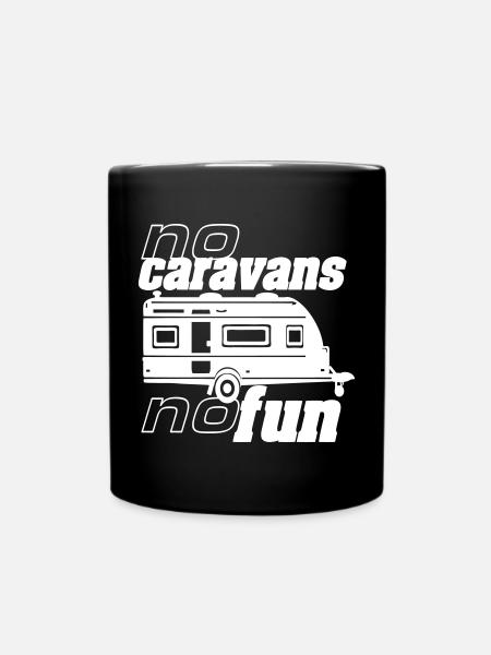 Caravan,Camping,Fun Shirt,Caravan Fun. (25) - Full Colour Mug - black