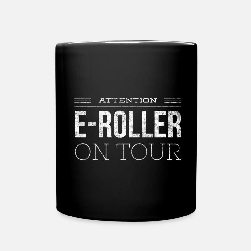 Escooter E-Roller Scoot Geschenk 1 - Tasse einfarbig - Schwarz