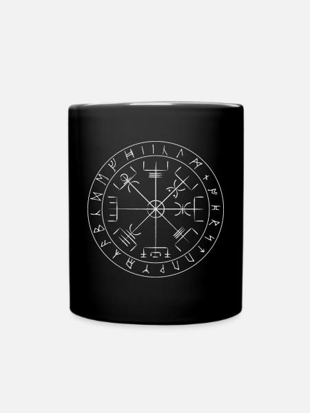 Vegvisir symbole viking - Mug uni - noir