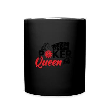 Poker women girls | Poker Poker Face Gifts - Full Colour Mug - black - Front