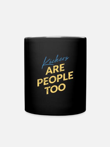 Les kickers sont aussi des gens - Mug uni - noir