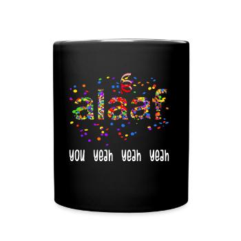 Alaaf You Yeah Yeah Oui carnaval de confettis costume - Mug uni - noir - Devant