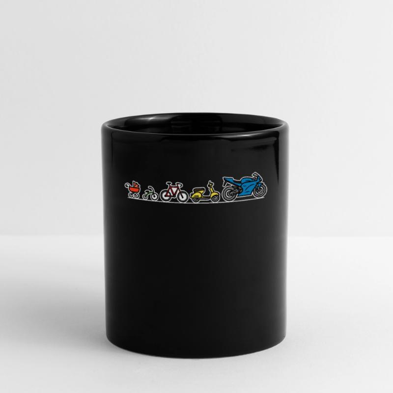Evolution du développement de la moto Biker Evolution Mug uni