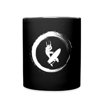 Kite foilbaord - Full Colour Mug - black - Front