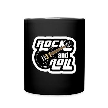 Rock and Roll music music style musician * - Full Colour Mug - black - Front