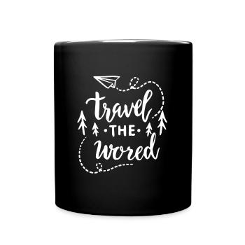 Voyage de voyage - Mug uni - noir - Devant