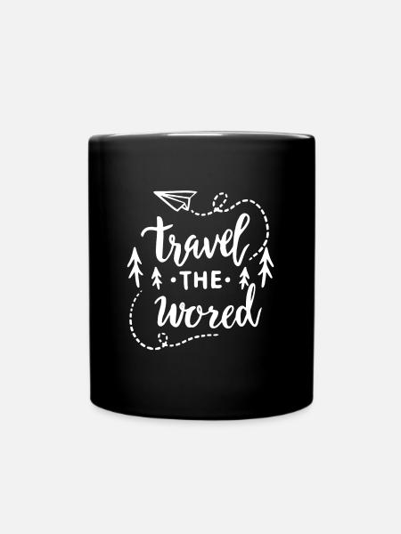 Travel trip - Full Colour Mug - black